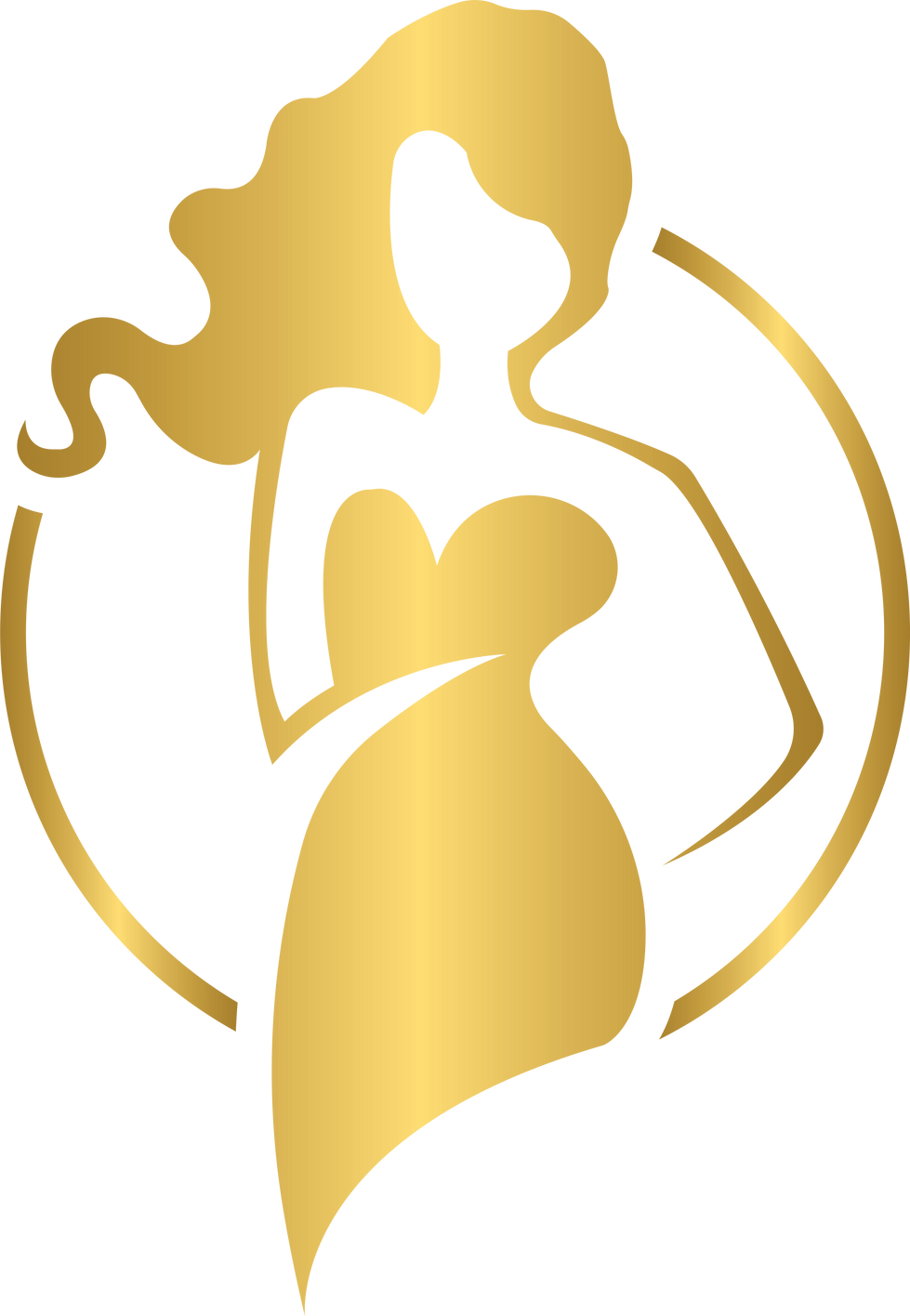 Golden fashion logo